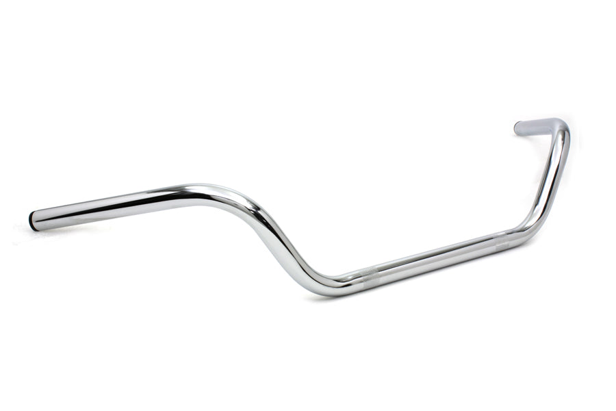 1" Buckhorn Style Handlebar For Harley-Davidson With Flanders Risers