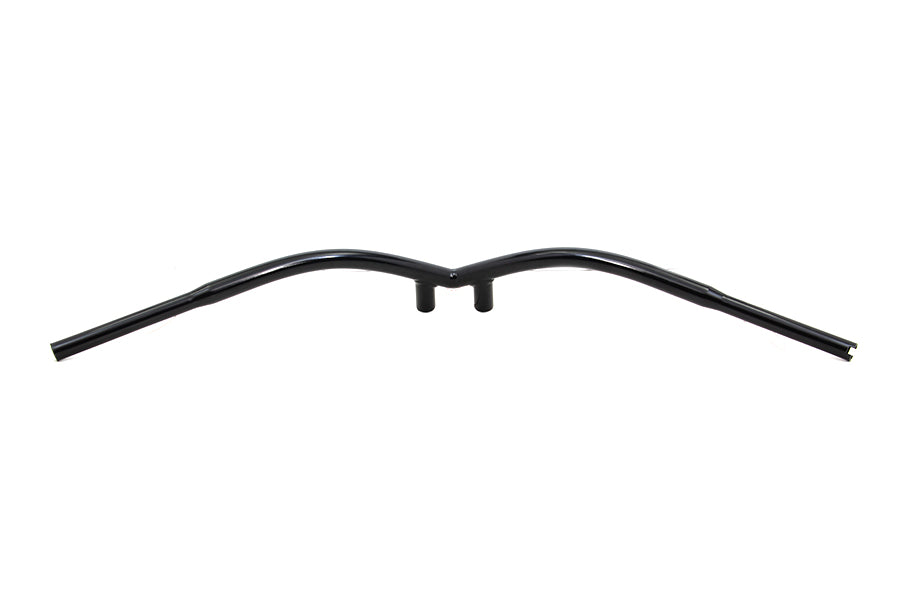 1-1/4" Black V-Style Handlebar For Harley-Davidson