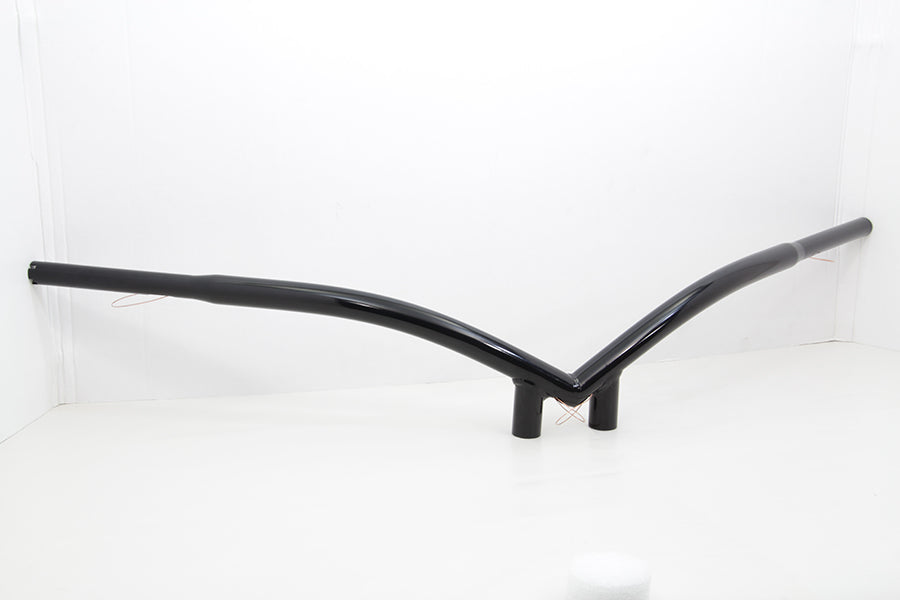 Manillar estilo V negro de 1-1/4" para Harley-Davidson