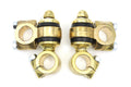 Forged Solid Brass Flanders Short Riser Set For Harley-Davidson 1941-1948