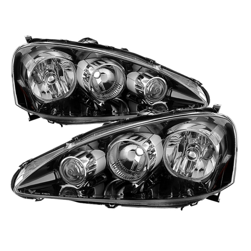 Faros delanteros de estilo OEM Xtune Acura Rsx 2005-2006 - Negro HD-JH-ARSX05-AM-BK