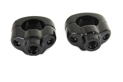 1-1/4" Short Riser Kit Black For Harley-Davidson Softail