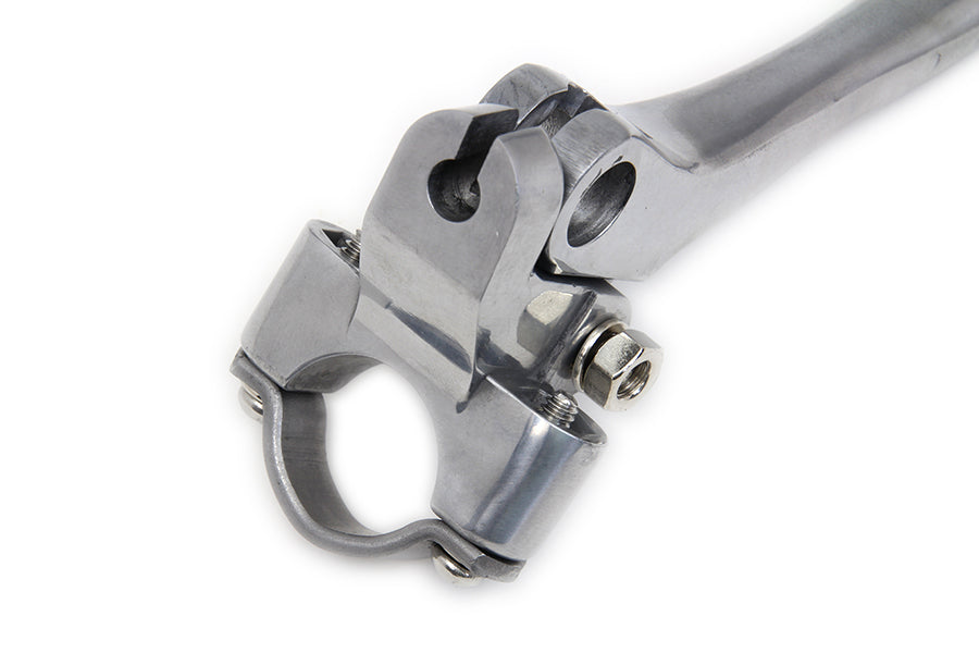 Conjunto de palanca de mano de freno y embrague pulido para Harley-Davidson 1949-1964