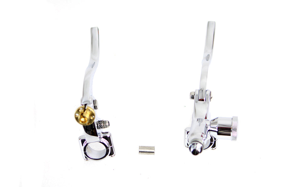 Kit de control de mano Old School Bobber cromado para Harley-Davidson