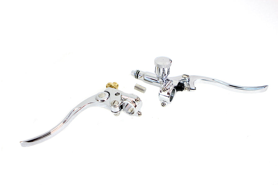 Kit de control de mano Old School Bobber cromado para Harley-Davidson