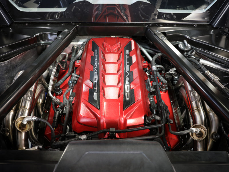 Encabezado trenzado aFe 304SS 2020 Chevy Corvette (C8) 6.2L V8