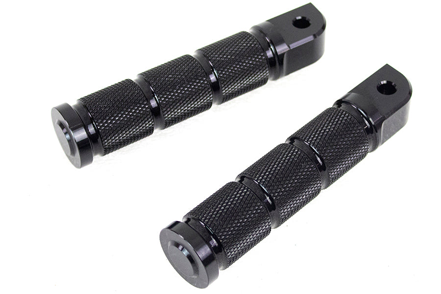 Diamond Black Retro Passenger Footpeg Set For Harley-Davidson Softail M8