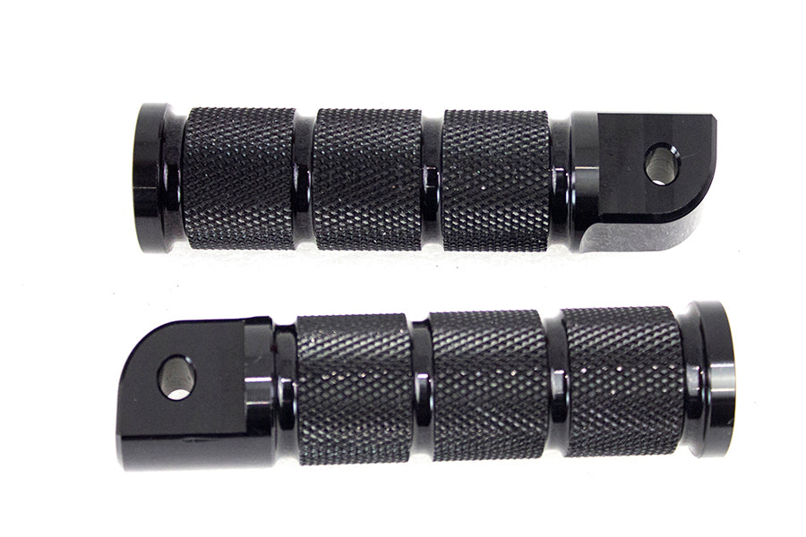 Diamond Black Retro Passenger Footpeg Set For Harley-Davidson Softail M8