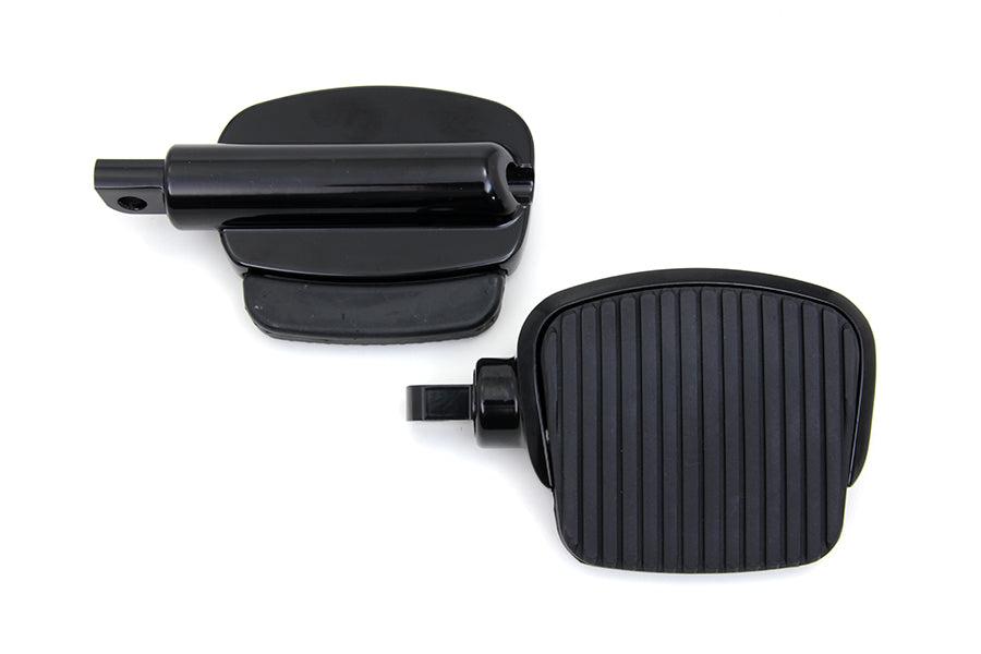 Black Mini Footboard Kit Large For Harley-Davidson