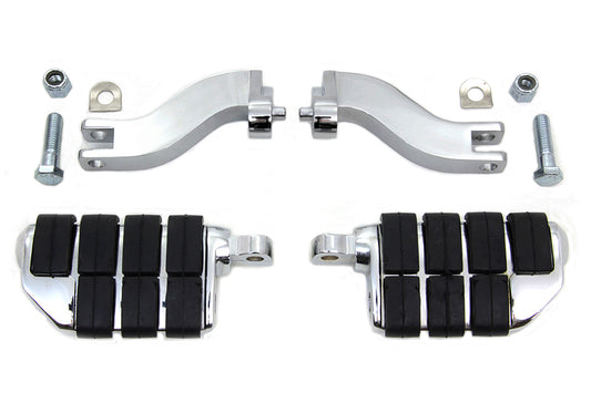 Iso Wide Passenger Footpeg Kit For Harley-Davidson Touring 1993 And Later