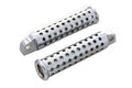 Chrome Silencer Footpeg Set For Harley-Davidson