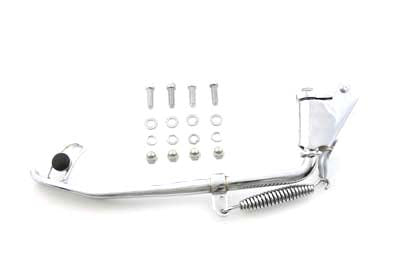 Jiffy kickstand assembly chrome 2" under for Harley-Davidson Softail