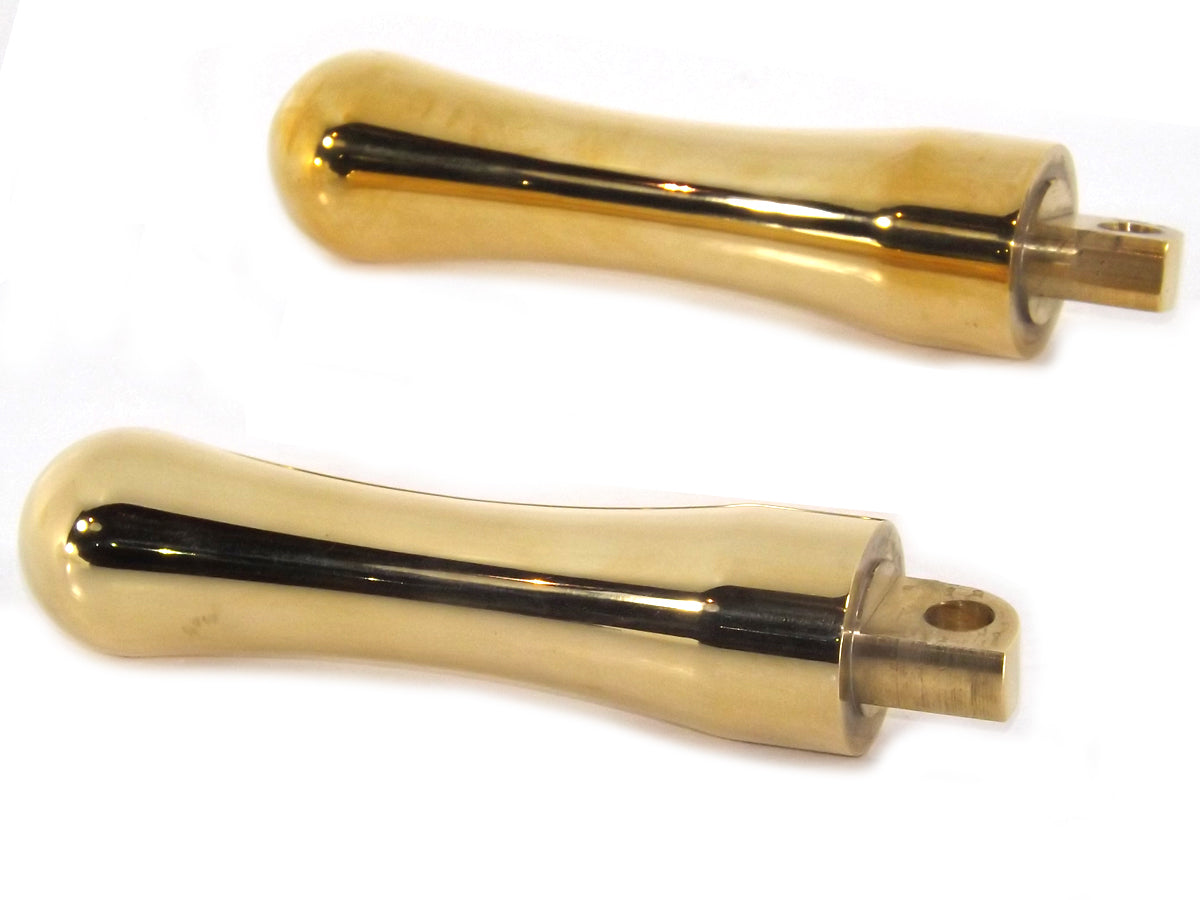 Brass Contour Footpeg Set For Harley-Davidson