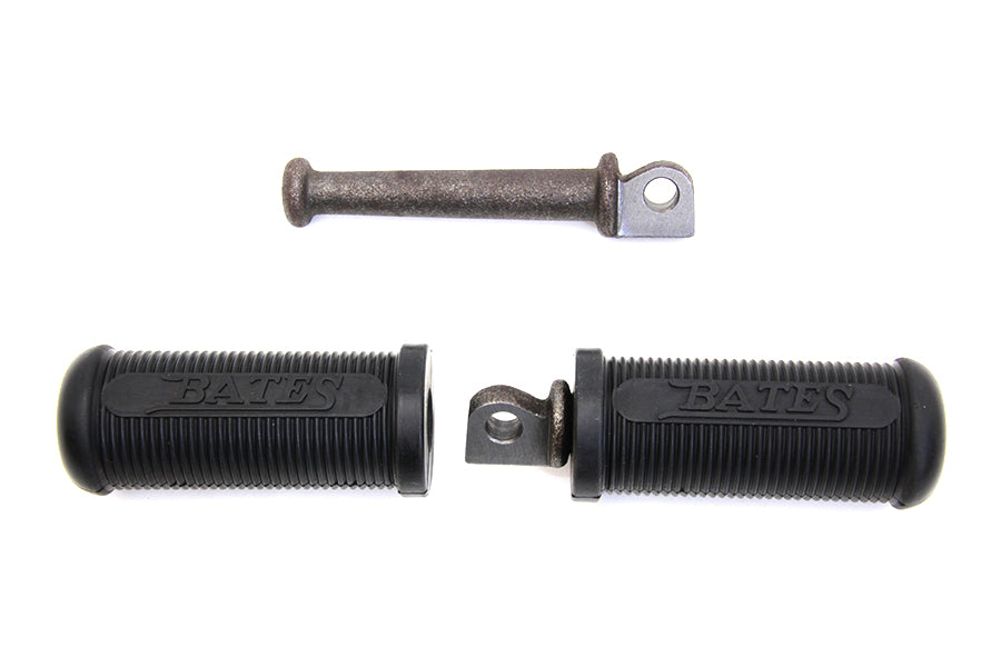 Vintage Classic Bates Beifahrer- oder Fahrer-Fußrasten-Set für Harley-Davidson