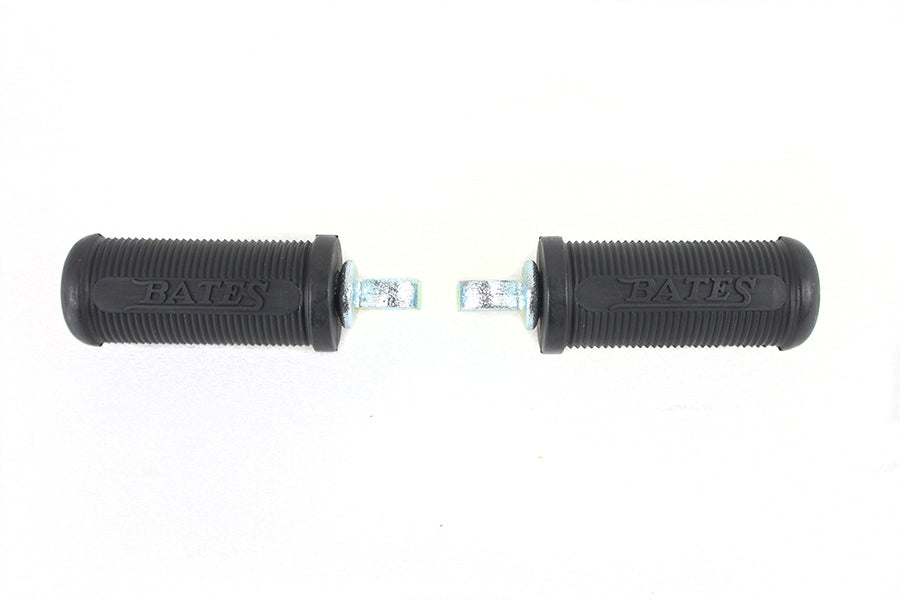 Vintage Classic Bates Beifahrer- oder Fahrer-Fußrasten-Set für Harley-Davidson