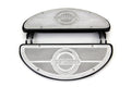 Black Driver Half Moon Deluxe Footboard Set For Harley-Davidson 1936-1984