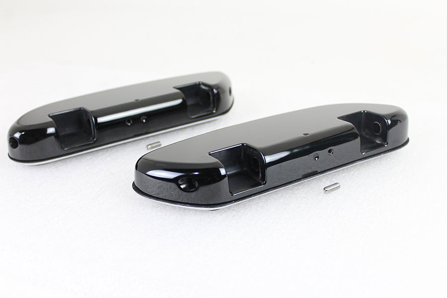 Streamliner Passenger Footboard Set Black For Harley-Davidson Touring