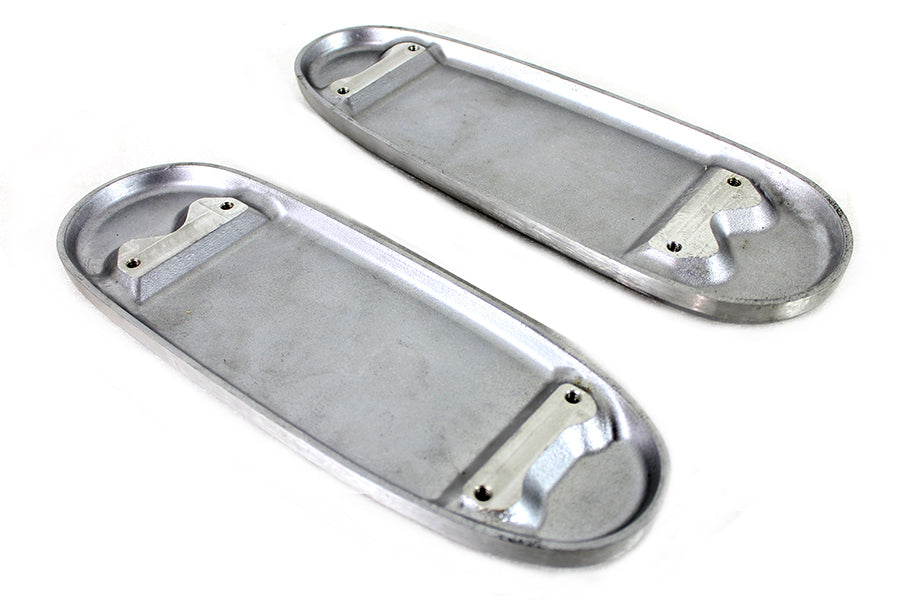 Chuck Myles Ribbed Polished Footboard Set für Indian Chief 1927-1952
