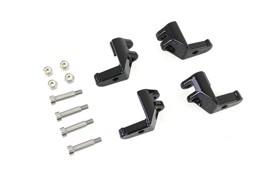 Driver Footboard Relocator Kit Black For Harley-Davidson Touring 2017-Up