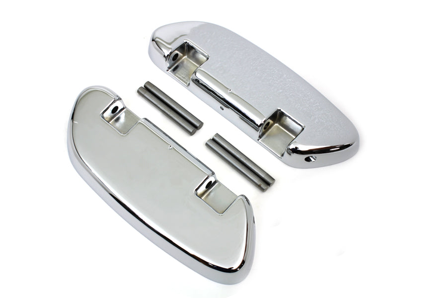 Juego de estriberas cromadas para pasajero Swept Wing para Harley-Davidson Touring