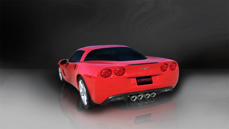 Corsa 09–13 Chevrolet Corvette C6 6,2 l V8, polierter Xtreme Axle-Back-Auspuff