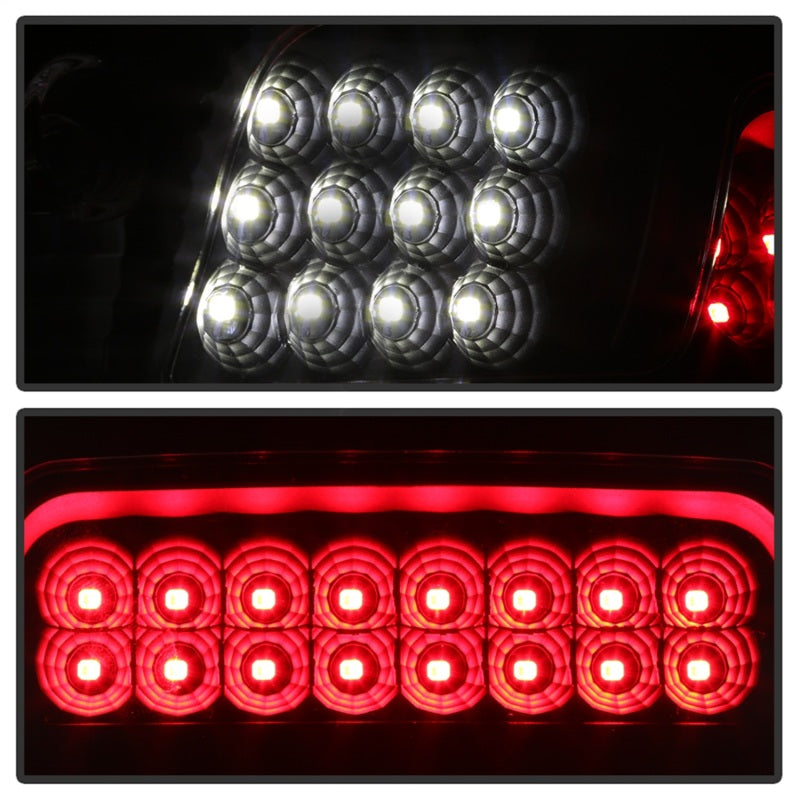 Tercera luz de freno LED xTune 14-16 para Chevrolet Silverado 1500, color negro (BKL-CSIL14-LED-BK)