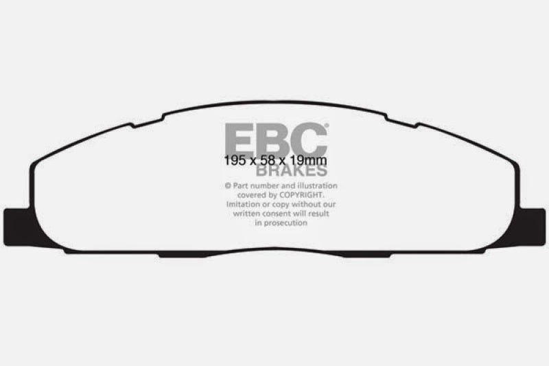 EBC 09-11 Dodge Ram 2500 Pick-up 5.7 2WD/4WD Greenstuff Bremsbeläge hinten