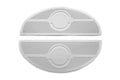 Half Moon Footboard White Mat Set For Harley-Davidson 1940-1973