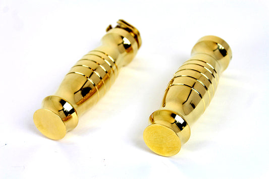 Profile Barrel Grip Set Brass For Harley-Davidson