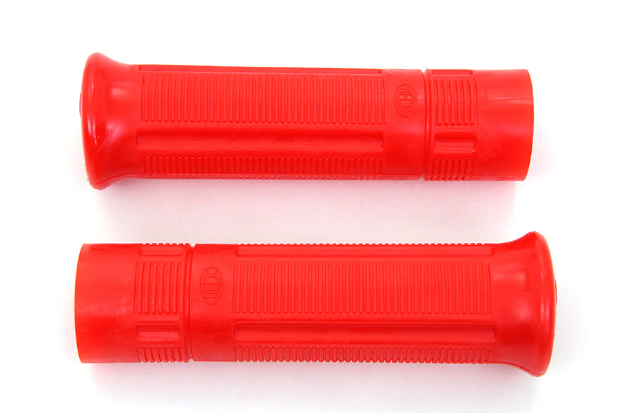 Red Beck Plastic Grip Set For Harley-Davidson And Indian 1915-1952