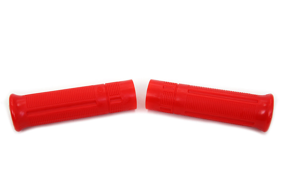 Red Beck Plastic Grip Set For Harley-Davidson And Indian 1915-1952