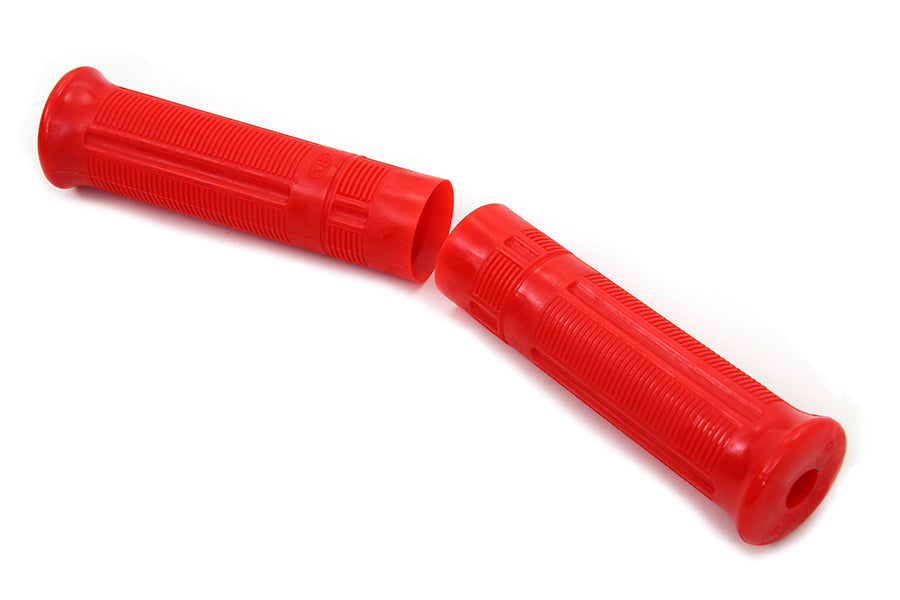 Red Beck Plastic Grip Set For Harley-Davidson And Indian 1915-1952