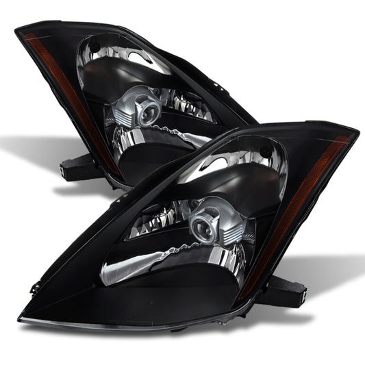 Xtune For Nissan 350Z 03-05 Crystal Headlights Xenon/Hid Model Only Black HD-JH-N350Z-HID-BK