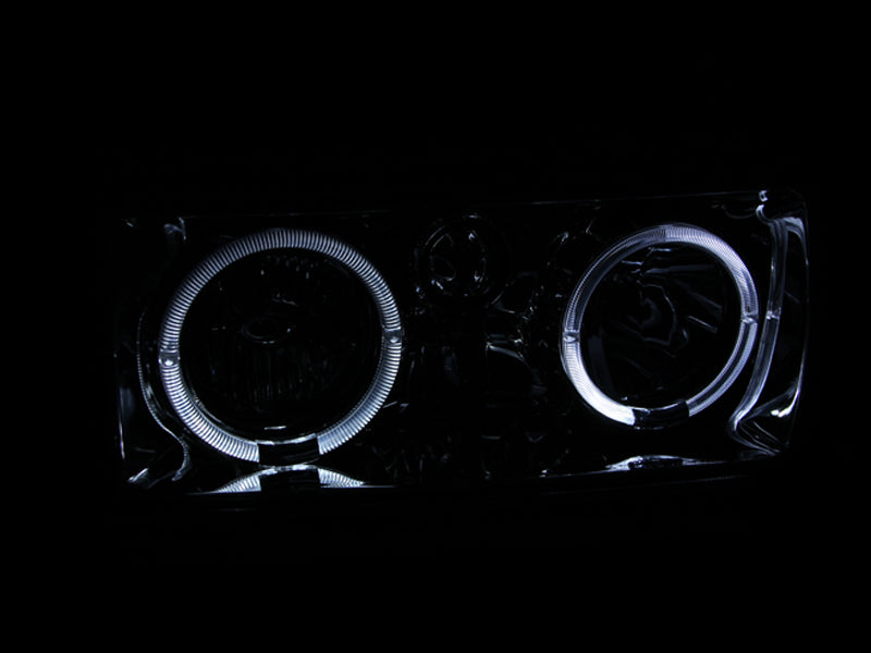 ANZO 1991-1994 Toyota Land Cruiser Kristallscheinwerfer mit Halo Chrom