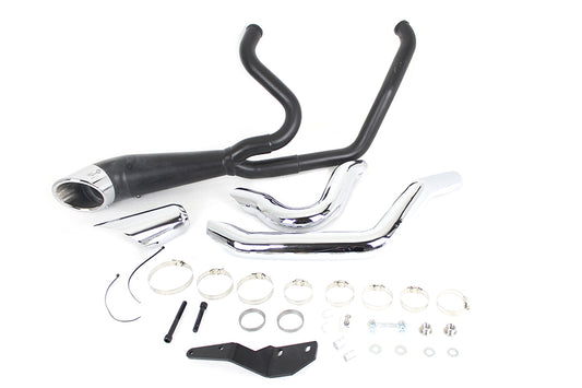 Lakester Style Exhaust system Black For Harley-Davidson Touring Milwaukee Eight