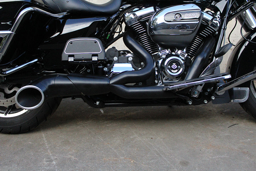 Lakester Style Exhaust System Black For Harley-Davidson Touring Milwaukee Eight