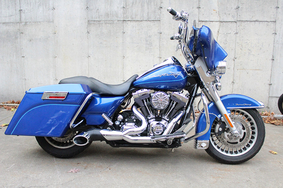 Lakester Style 2 Into 1 Exhaust For Harley-Davidson Touring 1996-2016