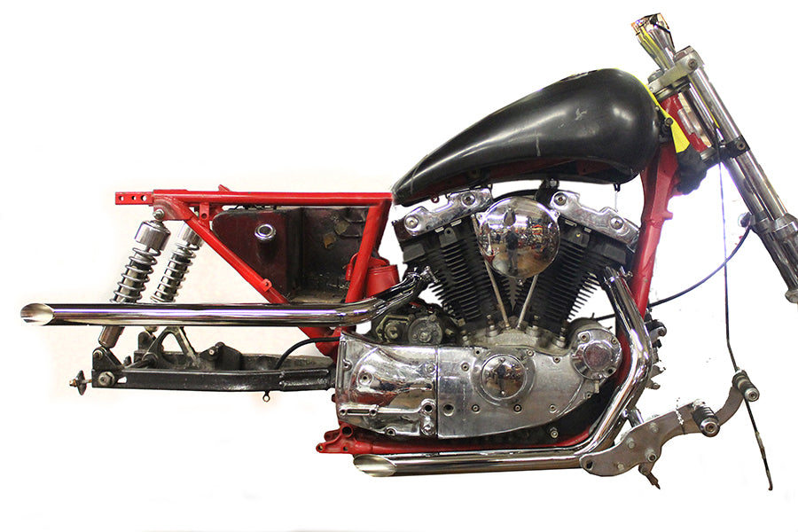 Juego de tubos de arrastre de escape Slash Cut para Harley-Davidson Sportster Ironhead 1957-1978