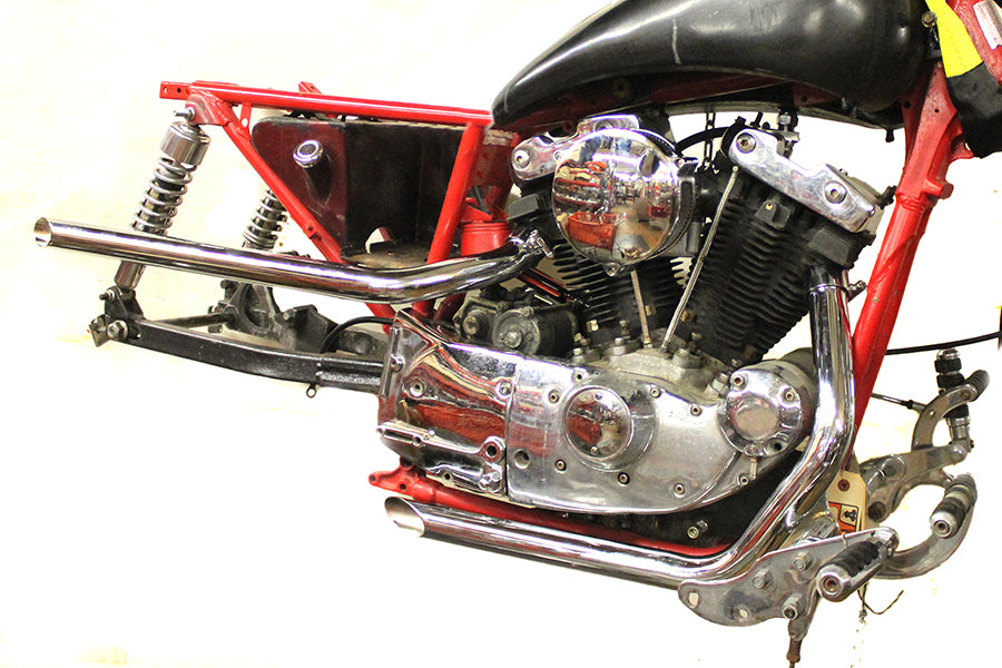 Juego de tubos de arrastre de escape Slash Cut para Harley-Davidson Sportster Ironhead 1957-1978
