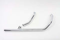 2 into 1 Exhaust Pipe Header Chrome For Harley-Davidson Touring 1996-2006
