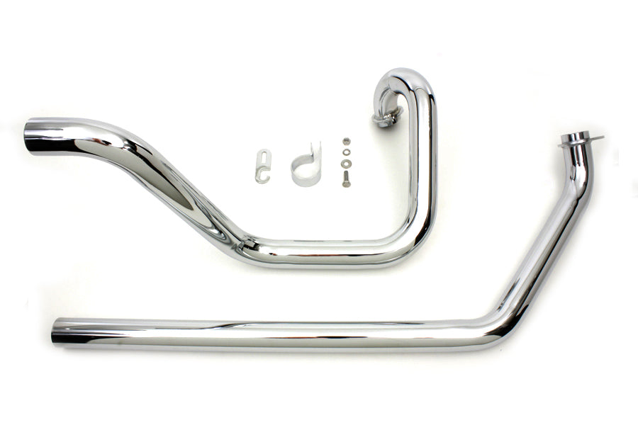 True Dual Exhaust Header System For Harley-Davidson Shovelhead 1970-1984