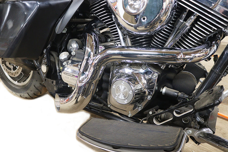 Lakester 2 Into 1 Exhaust Chrome For Harley-Davidson Touring 2007-Up