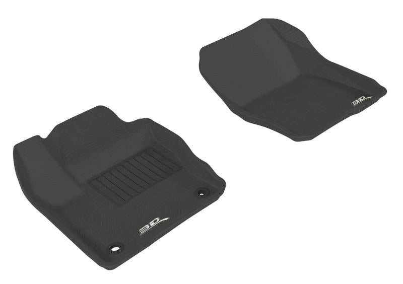 Alfombrilla de suelo 3D MAXpider Kagu para Ford Focus 2012-2018, primera fila, color negro