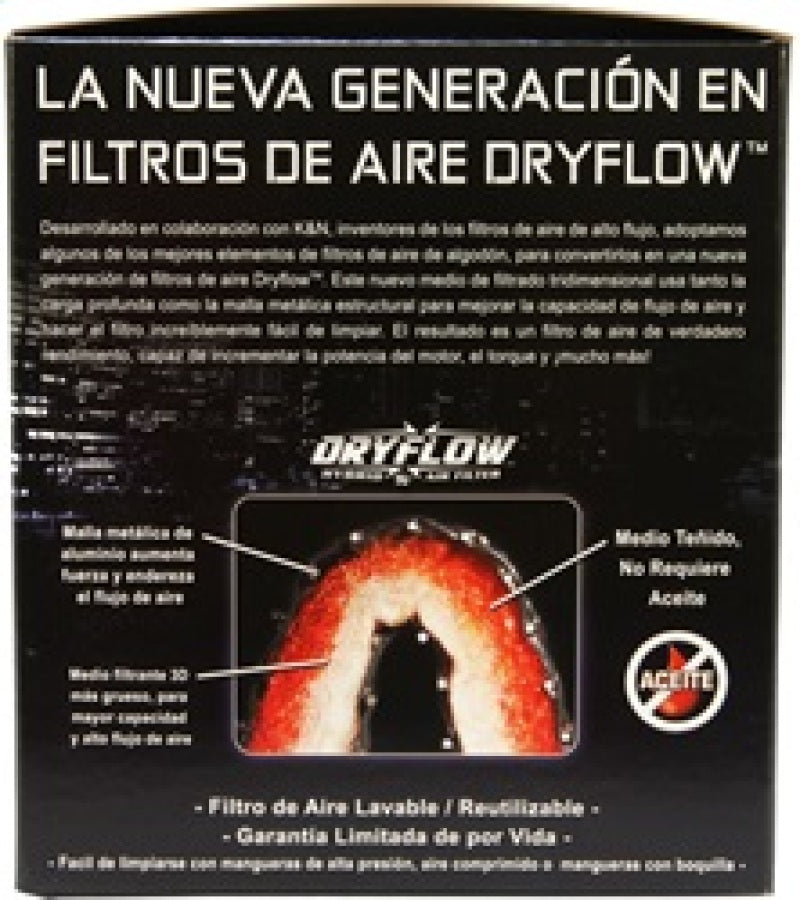 Filtro de aire DryFlow de 5 x 5 pulgadas de AEM