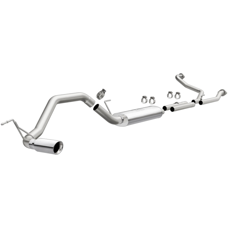 MagnaFlow CatBack 07-15 For Nissan Titan V8 LGAS/LFLEX Single MF Polished Stainless Exhaust