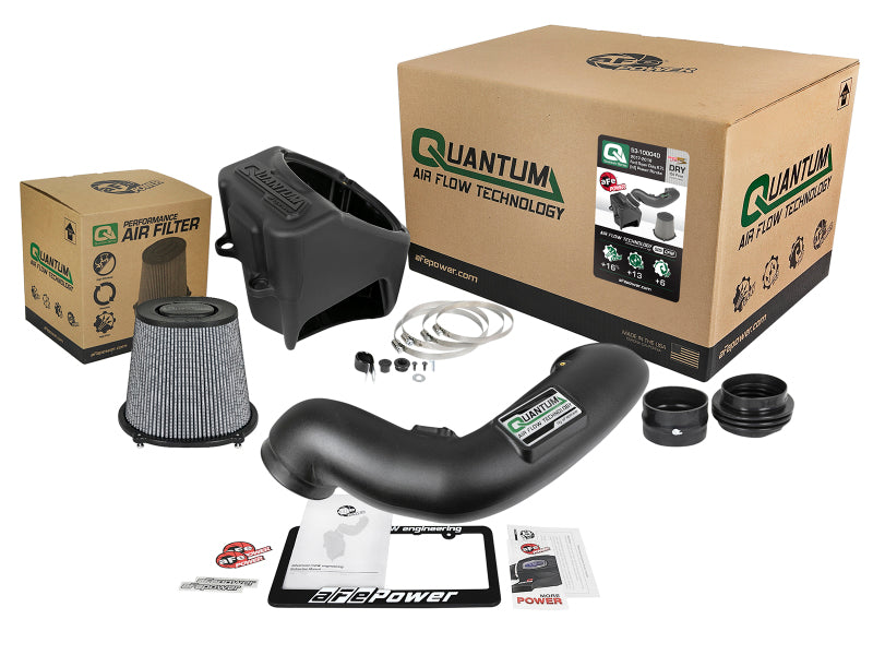 Sistema de admisión de aire frío aFe Quantum Pro DRY S 17-18 Ford PowerStroke V8 6.7L (td)