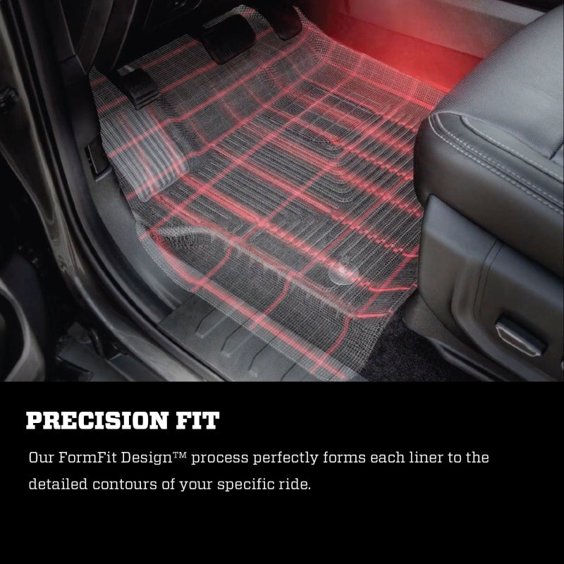 Revestimientos de piso Husky Liners 19-20 Chevy Silverado WeatherBeater negros - Delanteros