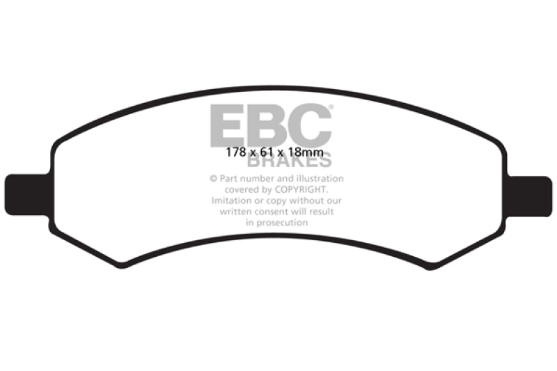 EBC 06-09 For Chrysler Aspen 4.7 Greenstuff Front Brake Pads