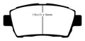EBC 11-15 Scion IQ 1.3 Yellowstuff Front Brake Pads