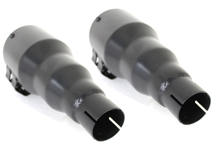 Juego de silenciador de escape Black Mini Grenades para Harley-Davidson